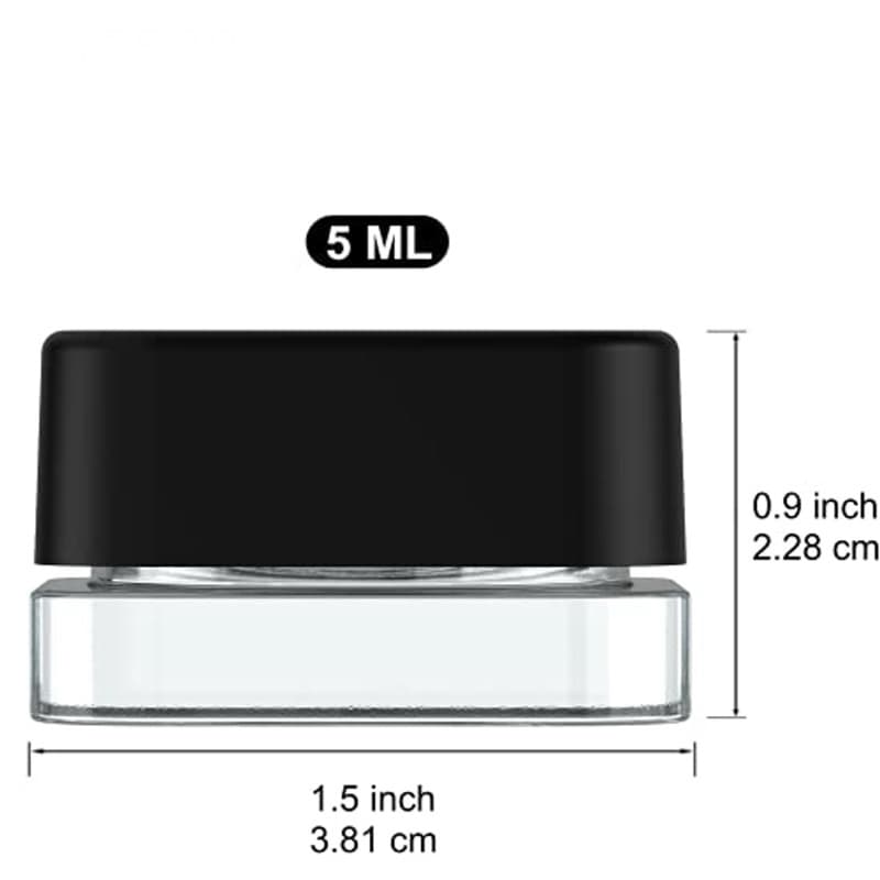 Wholesale Glass container for wax , dab, shatter, reisin 3ml/5ml/10ml รูปที่ 8