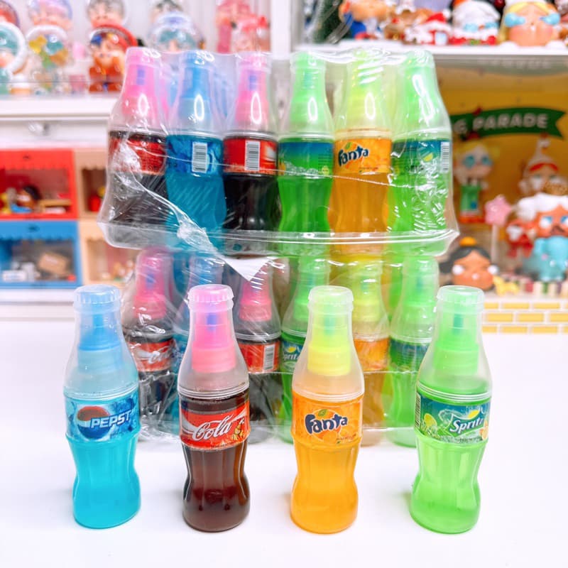 สเปรย์ขวดน้ำหวานอัดลม 4 รส อย.ไทย 1 เเพค 30 ขวด รูปที่ 1