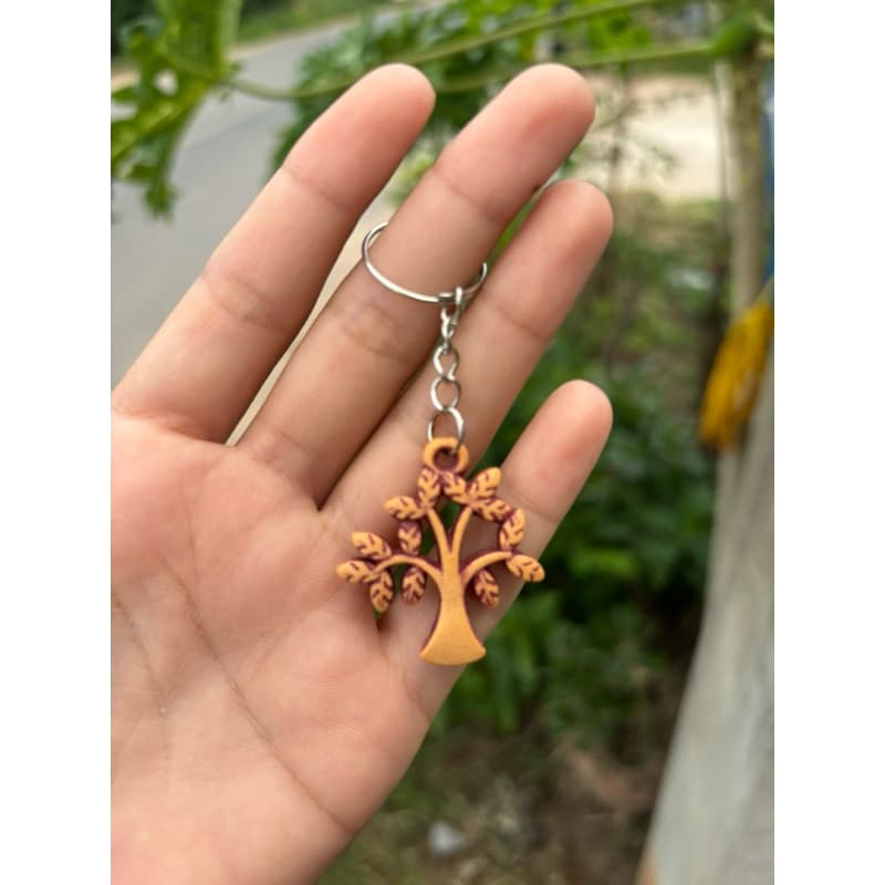 100-500ชิ้น คละลายขายส่งพวงกุญแจลายไม้คลาสสิค ของแถม ของชำร่วยงานต่างๆ รูปที่ 4