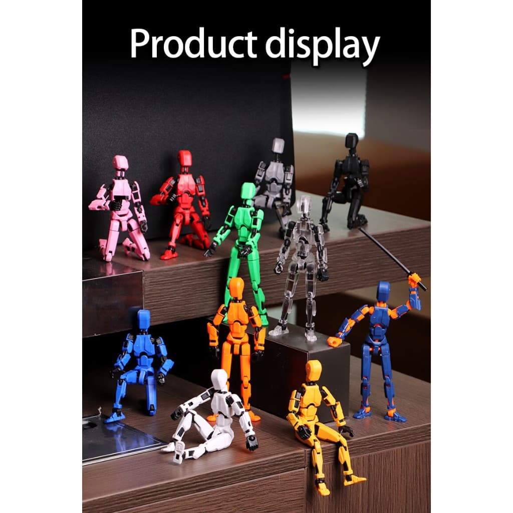 หุ่นยนต์ 3D ข้อต่อขยับได้ ตัวละครอะนิเมะ -ของเล่นปลอม หุ่นยนต์ diy ของเล่นหุ่น robot toy หุ่นยนต์ 13 ข้อต่อ รูปที่ 8