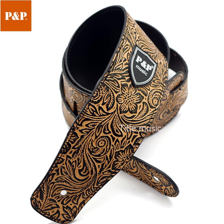 สายสะพายกีต้าร์ P&P Music หนังPU เกรดพรีเมี่ยม ลายสวย ปรับขนาดความยาวได้ ฟรีปิ๊กกีต้าร์ พร้องส่ง รูปที่ 5