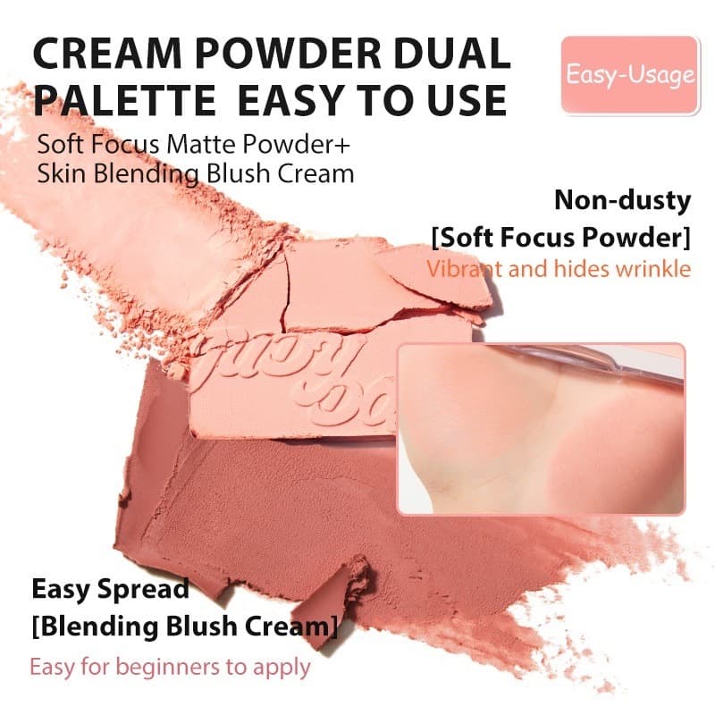 JUDYDOLL Blush & Highlight บลัชออนและไฮไลท์ สีสวย ทนทานตลอดเวลา กันน้ำ 9g รูปที่ 6