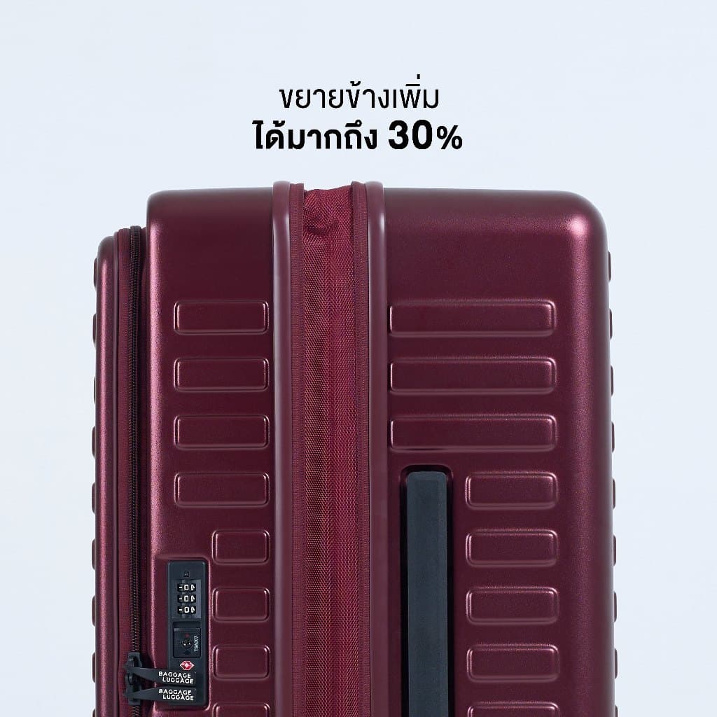 กระเป๋าเดินทาง รุ่น WANDER TRUNK ดีไซน์ใหม่ ทรงถัง คล่องตัว แบรนด์ BAGGAGE LUGGAGE รูปที่ 6