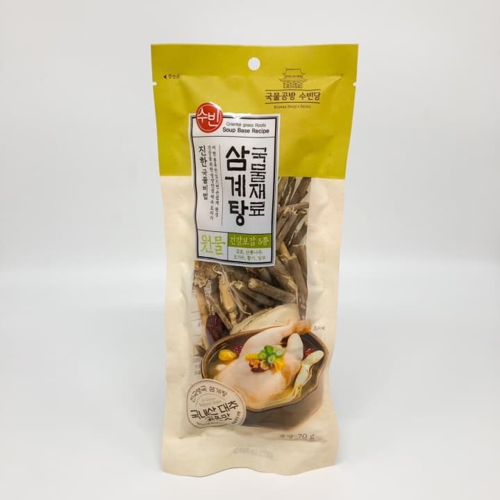 ไก่ตุ๋นโสมเกาหลี เครื่องโสมพร้อมปรุง 1ชุด 70g ซัมกเยทัง 삼계탕 Samgyetang รูปที่ 5