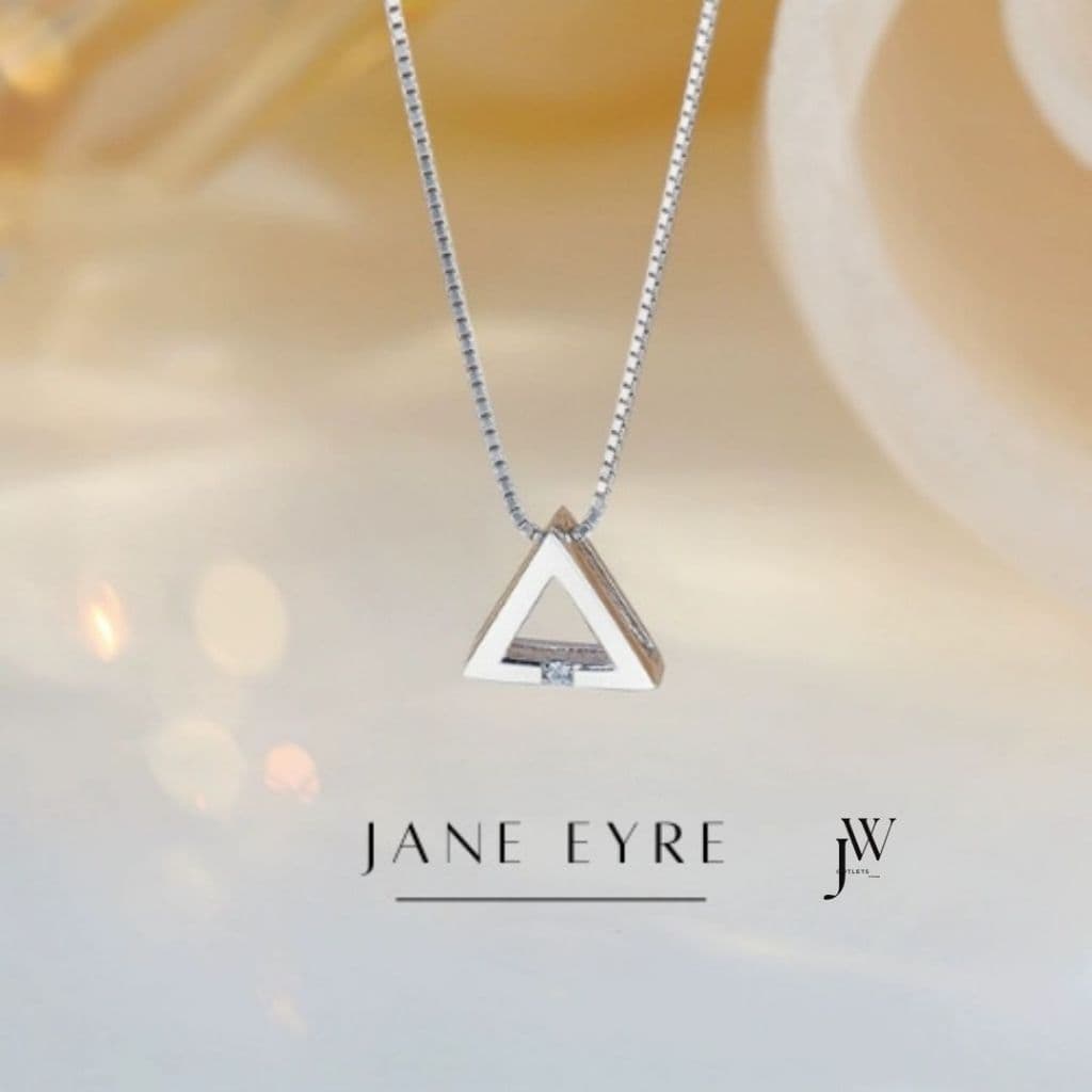 OUTLETS ล้างสต็อกจากโรงงานตรง สร้อย Jane Eyre สร้อยคอเงิน สร้อยดีไซน์สวย สร้อยเพชร Valentine ของขวัญ รูปที่ 1
