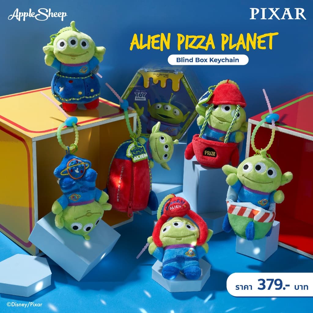 Blind Box พวงกุญแจ ดิสนีย์ จี้ห้อยกระเป๋า Zootopia/Mickey/Pooh/Stitch/Alien ลิขสิทธิ์Disney รูปที่ 3