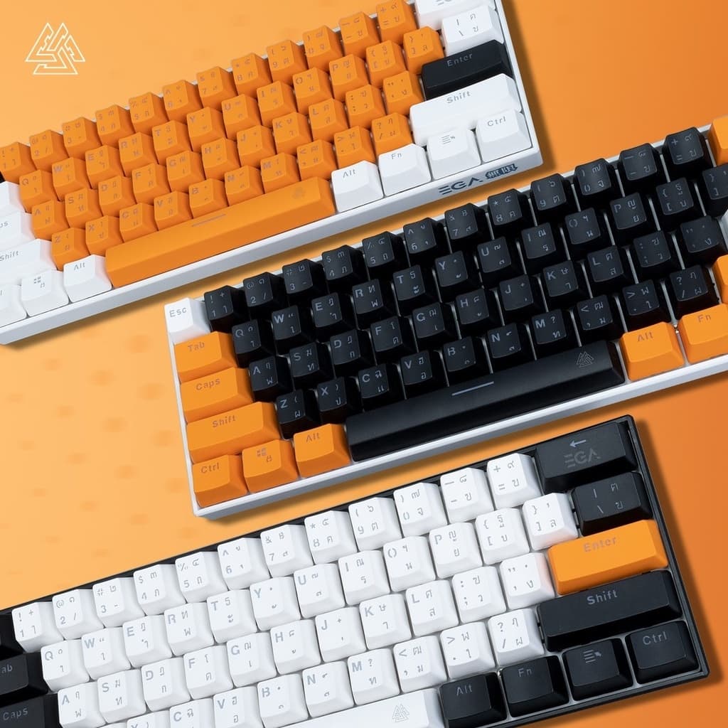 EGA TYPE MGKC4 ปุ่มกด Keycaps คีย์แคป TH/EN วัสดุพลาสติก PBT คีย์แคป 106 ปุ่ม ไฟทะลุทุกตัว ใส่กับคีย์บอร์ดแมคคานิคอลได้ รูปที่ 8