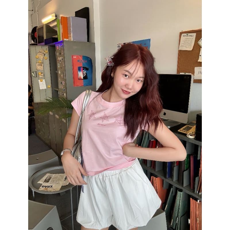 moodymolly New color เสื้อ babytee ลายสกรีนดาว รูปที่ 4