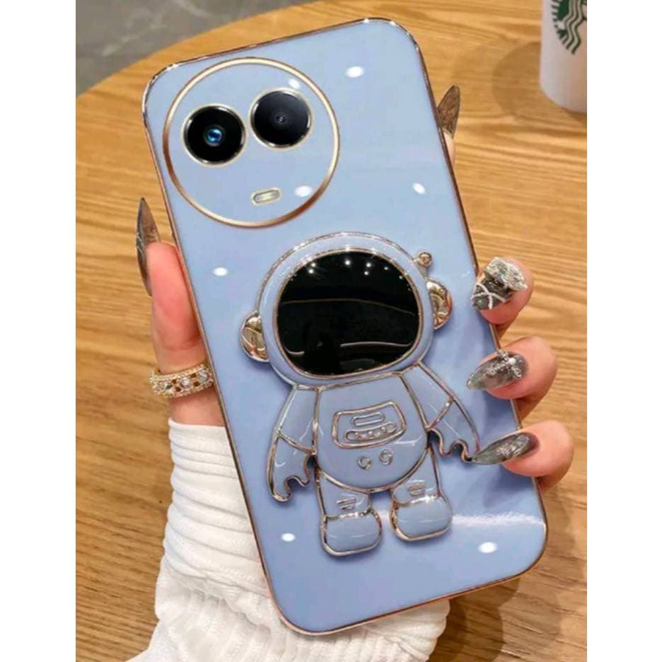 เคส ขาตั้ง สำหรับ Realme 11 11X 12 13 c67 อวกาศ ขาตั้งได้ แบบนิ่ม น่ารัก พร้อมจัดส่ง อวกาศขาตั้ง น่ารัก หรูหรา รูปที่ 4