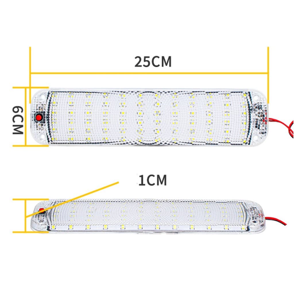 ส่งจากไทยไฟในเก๋ง ไฟเพดาน LED 10W 72 LED | 12V - 80V รูปที่ 2