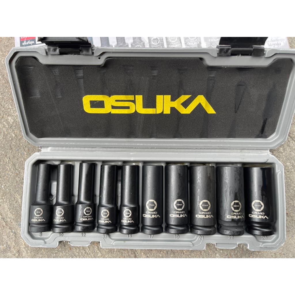 Osuka ชุดลูกบล็อกลม ลูกบล็อกกระแทก ขนาด 1/2" แบบยาวOSAF3211 เดือยโผล่หกเหลี่ยมOSAF3212 แบบผสมOSAF3213 รูปที่ 4