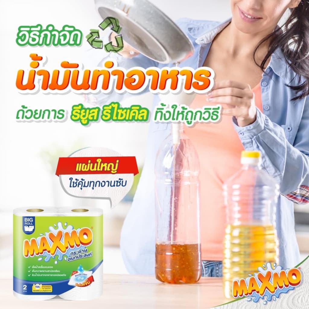 รุ่น 6+2 MAXMO แม๊กซ์โม่ บิ๊กโรล กระดาษอเนกประสงค์ รูปที่ 6