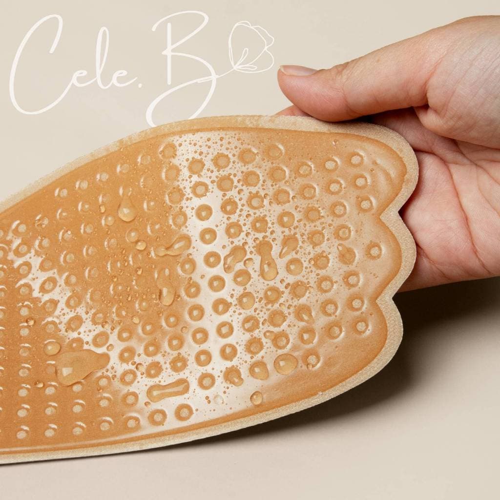 Cele.b บราแผ่นจัดทรง Single Bra pad บราอกชิด บราสาวอวบ PLUS SIZE กาวแน่น ติดทน รูปที่ 4