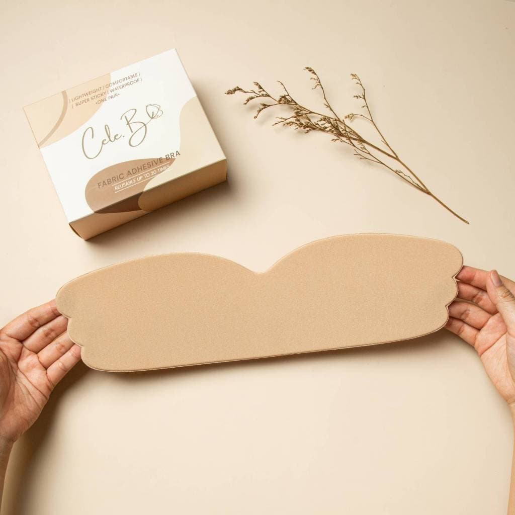 Cele.b บราแผ่นจัดทรง Single Bra pad บราอกชิด บราสาวอวบ PLUS SIZE กาวแน่น ติดทน รูปที่ 2