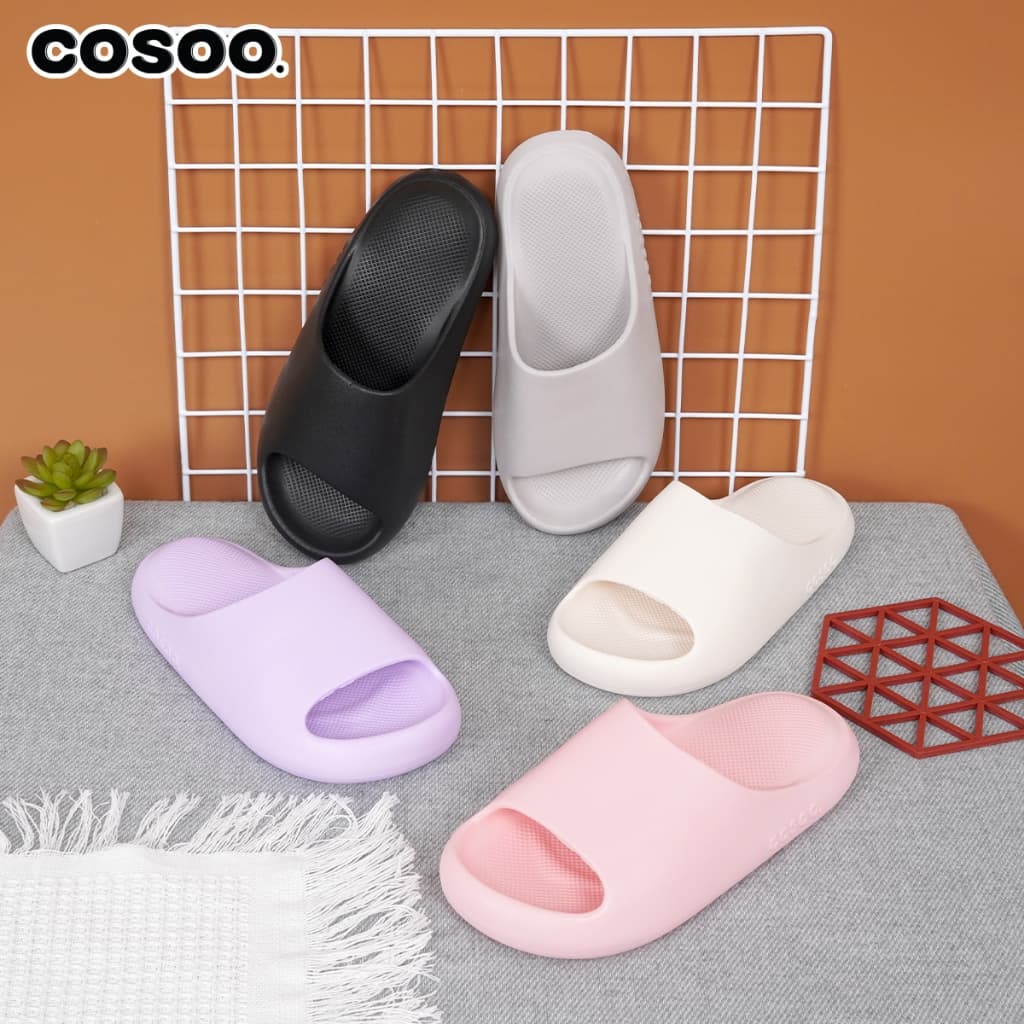COSOO รองเท้า รองเท้าแตะ พื้นหนา กันลื่น ระบายอากาศได้ดี นุ่มสบายเท้า ใช้ได้ทั้งผู้ชาย ผู้หญิง รุ่น CS-L04 รูปที่ 9