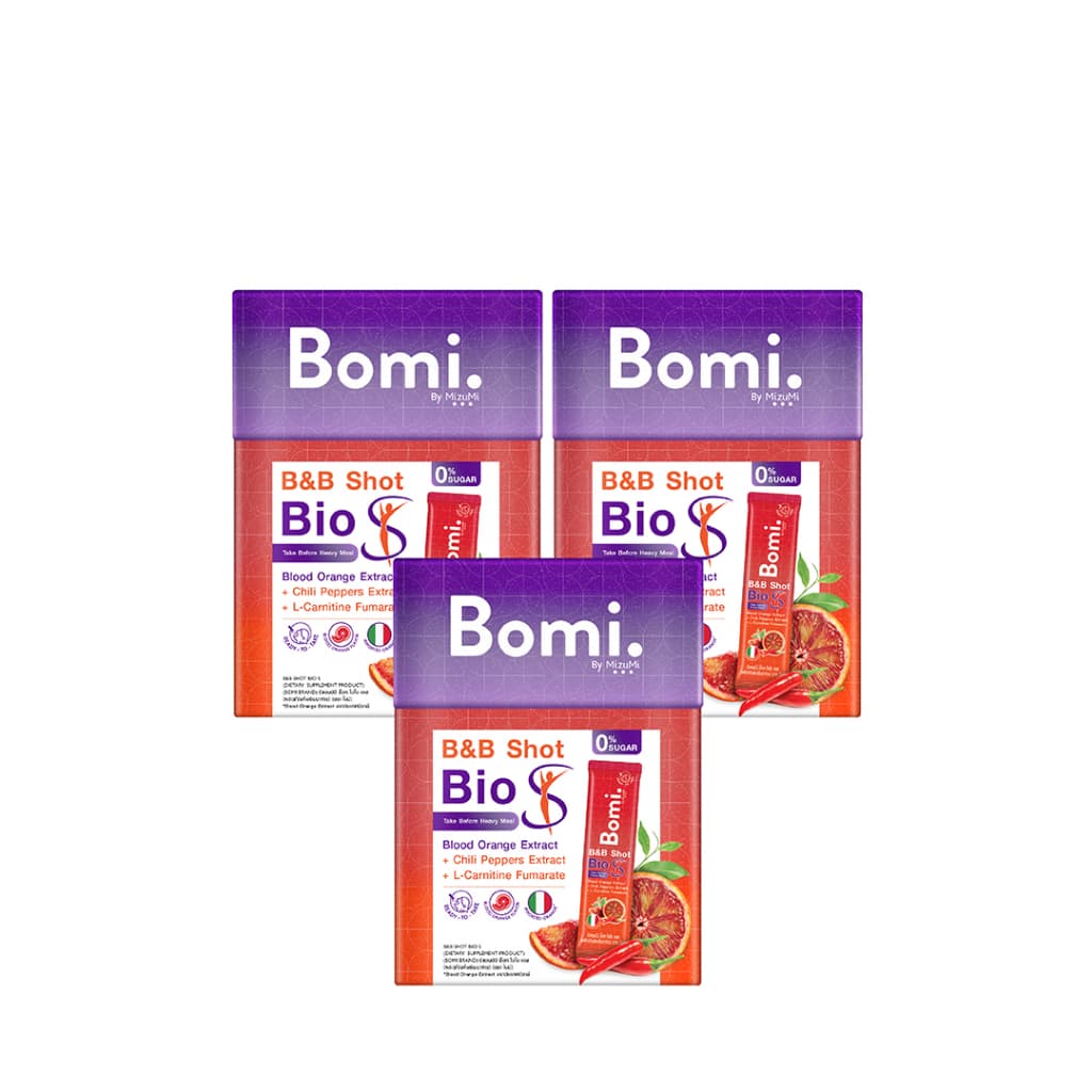 Bomi B&B Shot Bio S โบมิ บีแอนด์บี ช็อท ไบโอ เอส รสส้มจี๊ดจ๊าด ตัวช่วยมื้อหนัก กระชับสัดส่วน รูปที่ 2