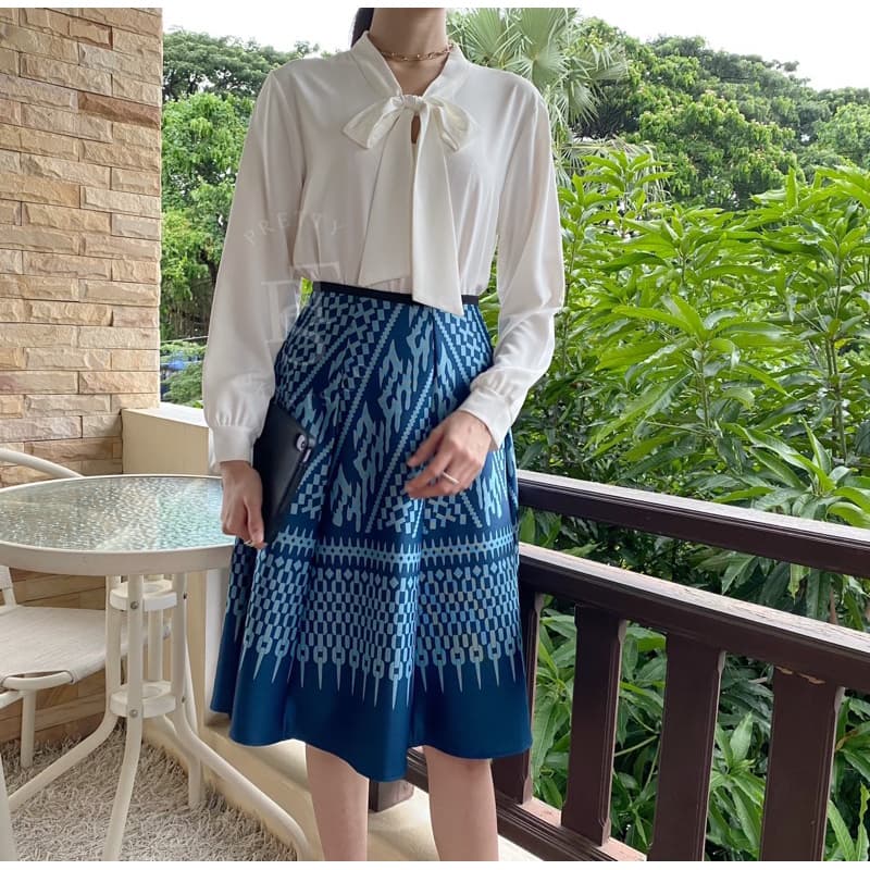 กระโปรง Circle Skirt ทรง 6 ชิ้น ยาว 25 นิ้ว ฟรีไซส์ รูปที่ 3