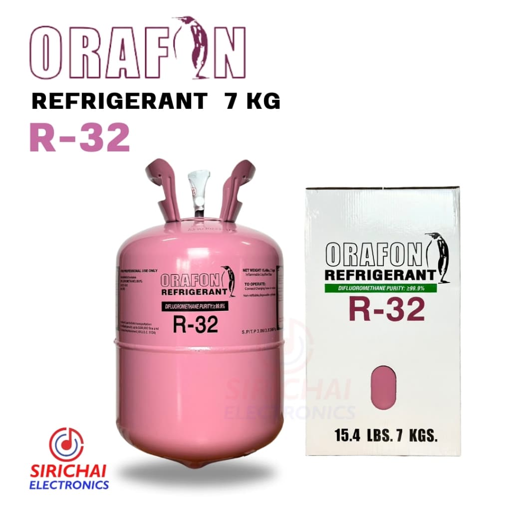 น้ำยาแอร์ R32 ยี่ห้อ ORAFON ถังพร้อมบรรจุน้ำยา 7 Kg. รูปที่ 1