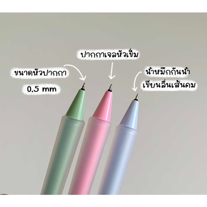 ปากกา ปากกาหมึกเจล Quantum Clare 0.5 มม หมึกน้ำเงิน ด้ามคละสี รูปที่ 3