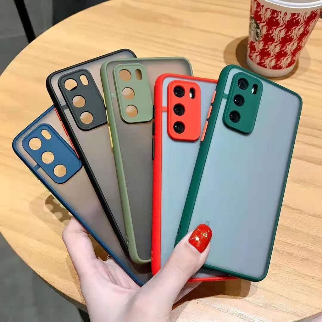 เคสขอบสีหลังด้าน SAMSUNG Note20 Note20ultra S20fe A51 A71 4G A31 S21fe A42 A32 4G/A32 5G เคสกันกระแทก025 รูปที่ 1