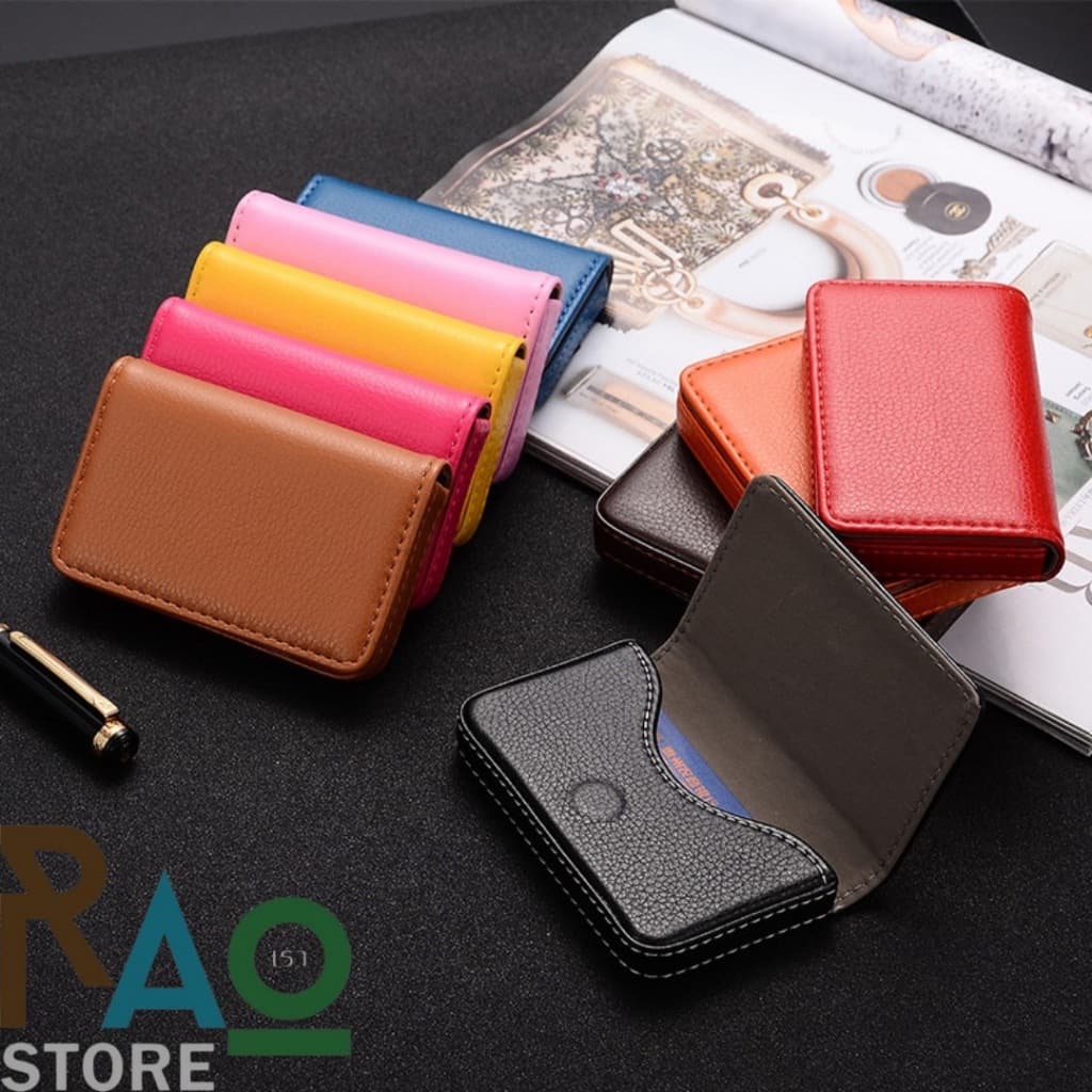 RAO Store กระเป๋าใส่นามบัตรหนังPU มีแม่เหล็ก ใส่นามบัตร ใส่บัตรต่างๆ เรียบหรูดูดี รูปที่ 5