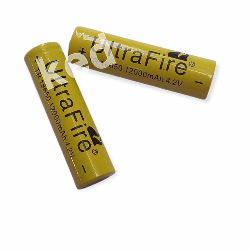 ถ่านชาร์จ 18650 Ultrafire 12000 mAh 4.2V 2ก้อน รูปที่ 2