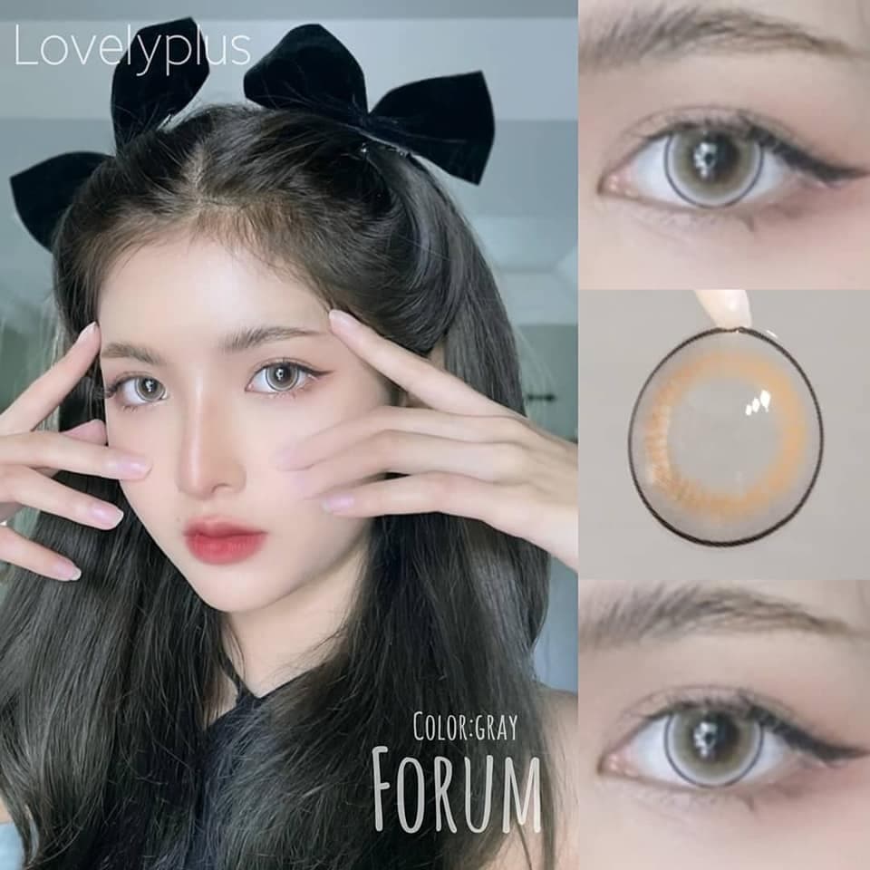 มีค่าสายตา Lovelylens Forum /Anna Gray Brown บิ๊กอาย สุดปัง คอนแทคเลนส์ รายเดือน มีอย แถมตลับฟรี เลนส์นิ่ม รูปที่ 1