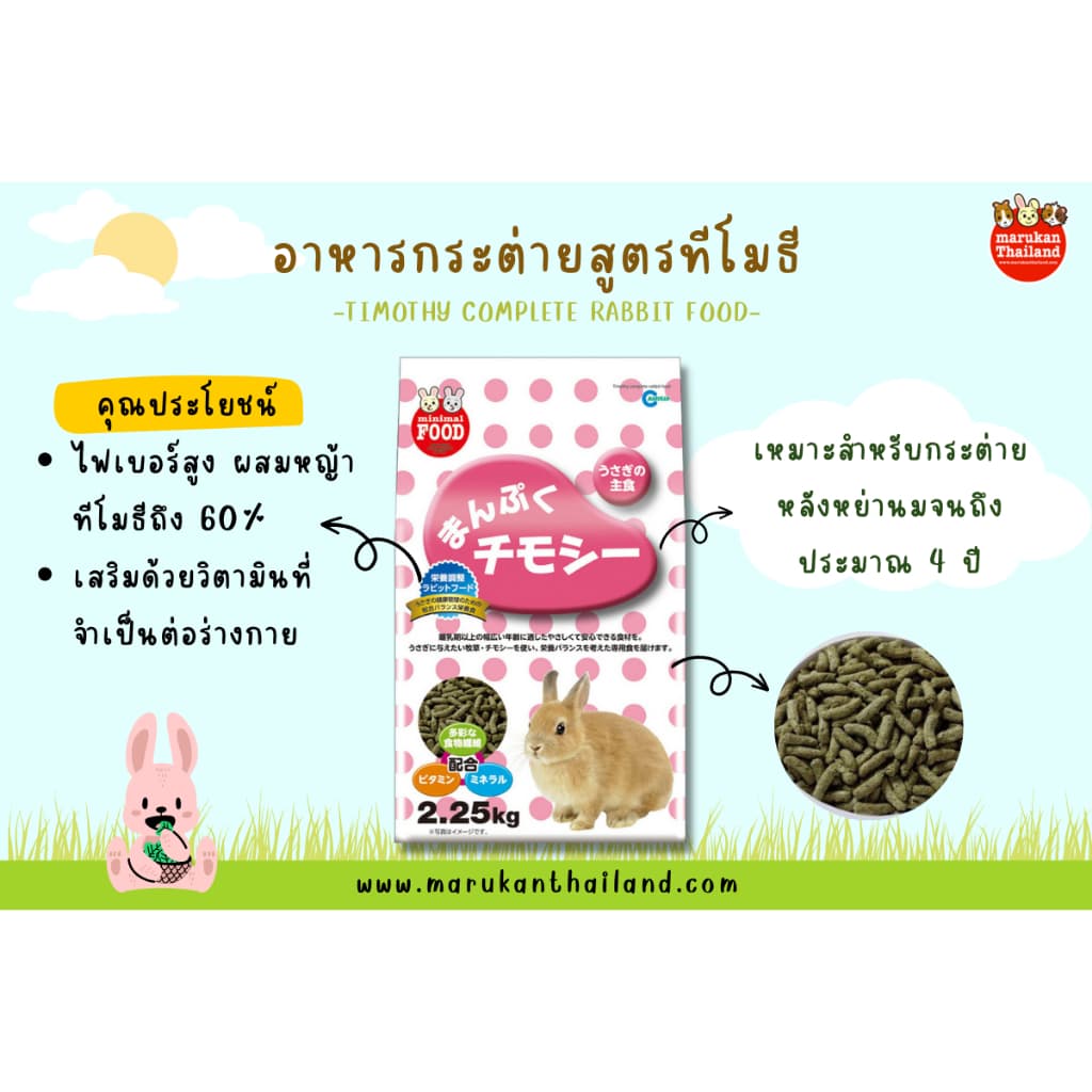 CatHoliday มารุคัง อาหารกระต่ายสูตรทิโมธี Marukan อาหารกระต่าย รูปที่ 4