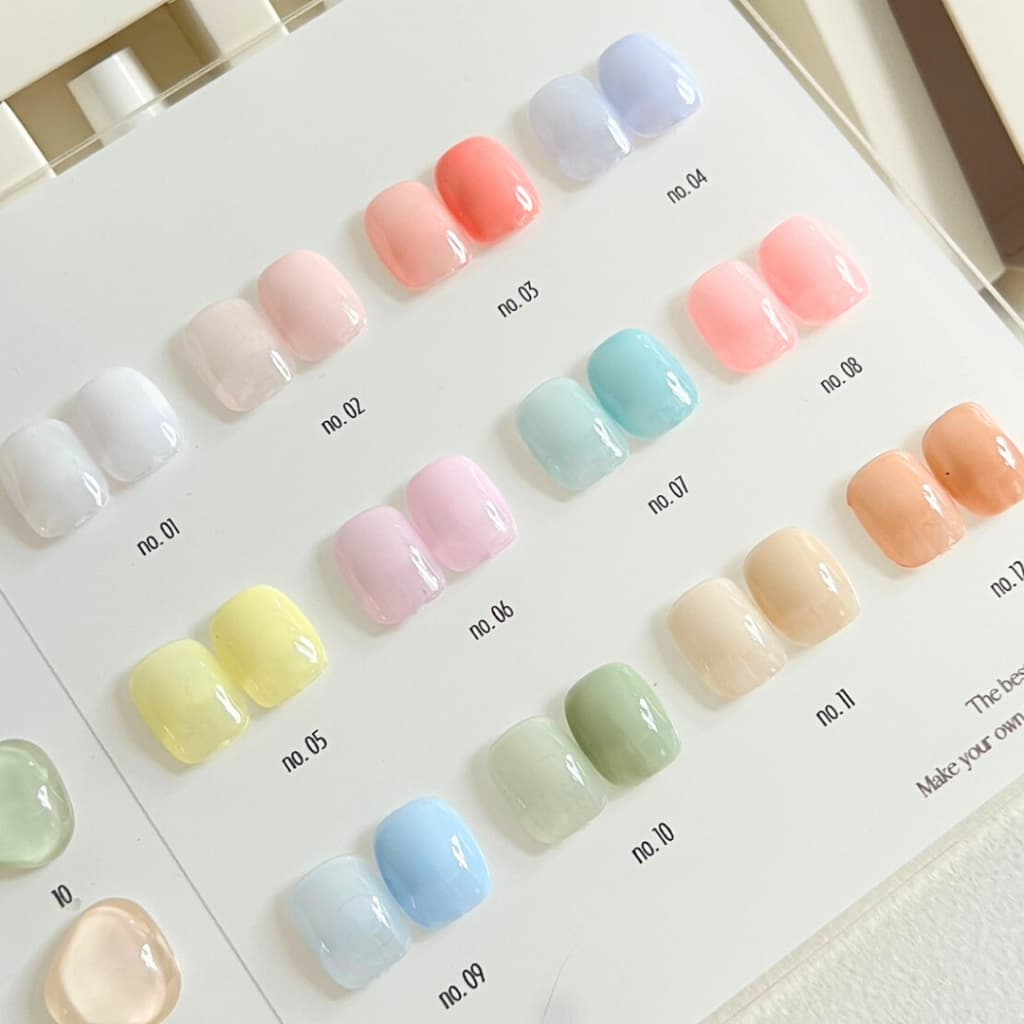 KEDI perfect gel polish 15ml Syrup Pastel Series สีโทนพาสเทล เกาหลี เกาใจ สีเจลคุณภาพดี รูปที่ 5