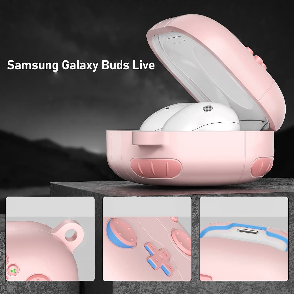 เคส Samsung buds live /pro/2/2pro/FE/Buds Core เคสอ่อน เคสน่ารัก เคสคลาสสิค พร้อมที่คล้อง รูปที่ 3