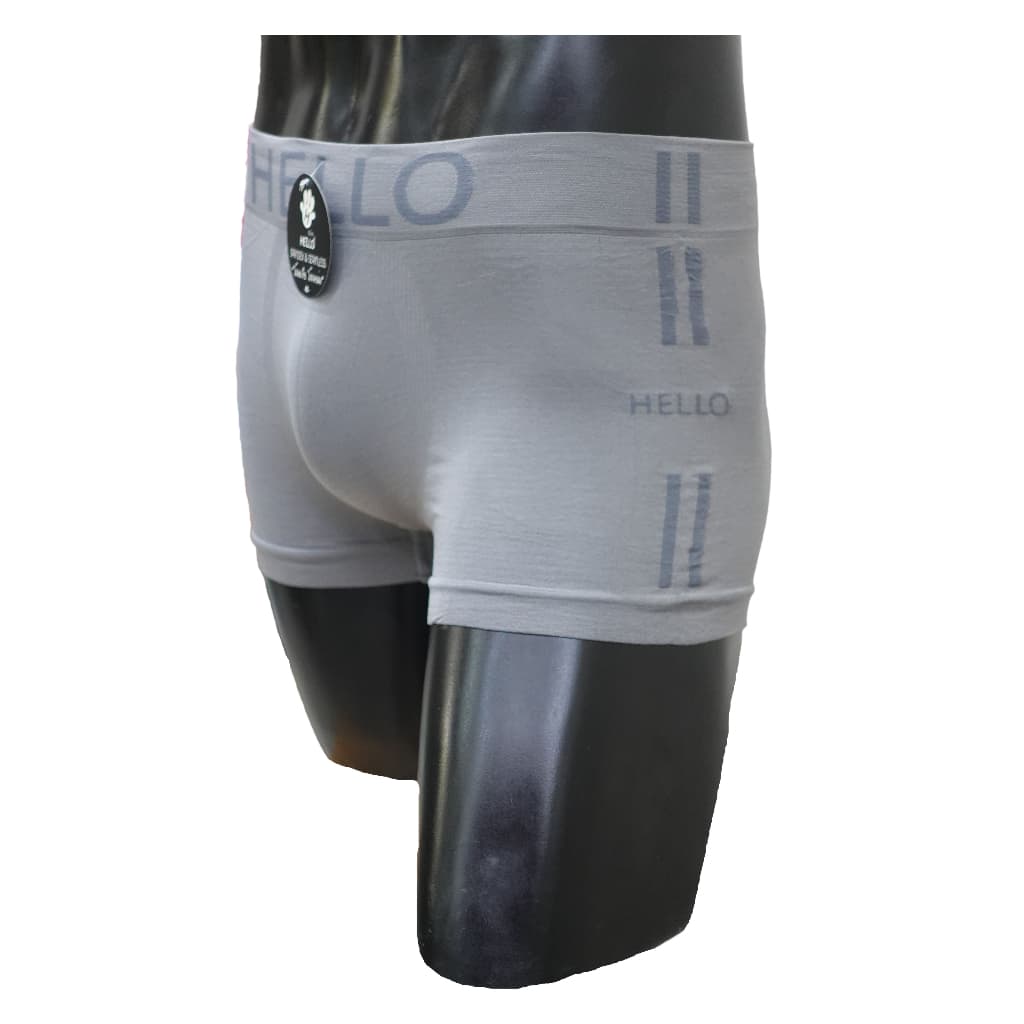 HELLO HLBS005 กางเกงชั้นในชาย ทรง BOXER ผ้า"SPANDEX" ไร้รอยต่อ ไร้ตะเข็บ ผ้ายืดหยุ่นพิเศษ รูปที่ 5