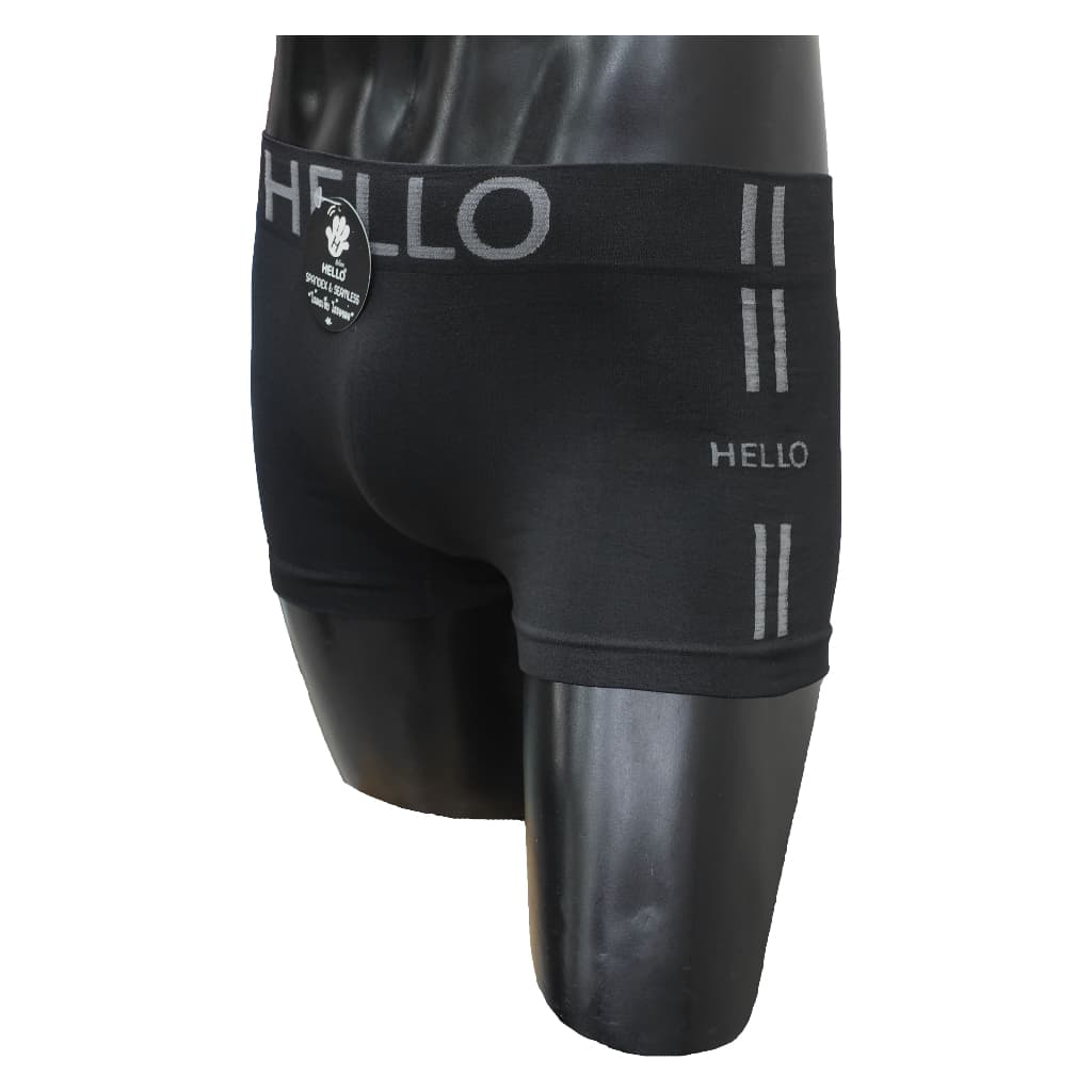 HELLO HLBS005 กางเกงชั้นในชาย ทรง BOXER ผ้า"SPANDEX" ไร้รอยต่อ ไร้ตะเข็บ ผ้ายืดหยุ่นพิเศษ รูปที่ 3