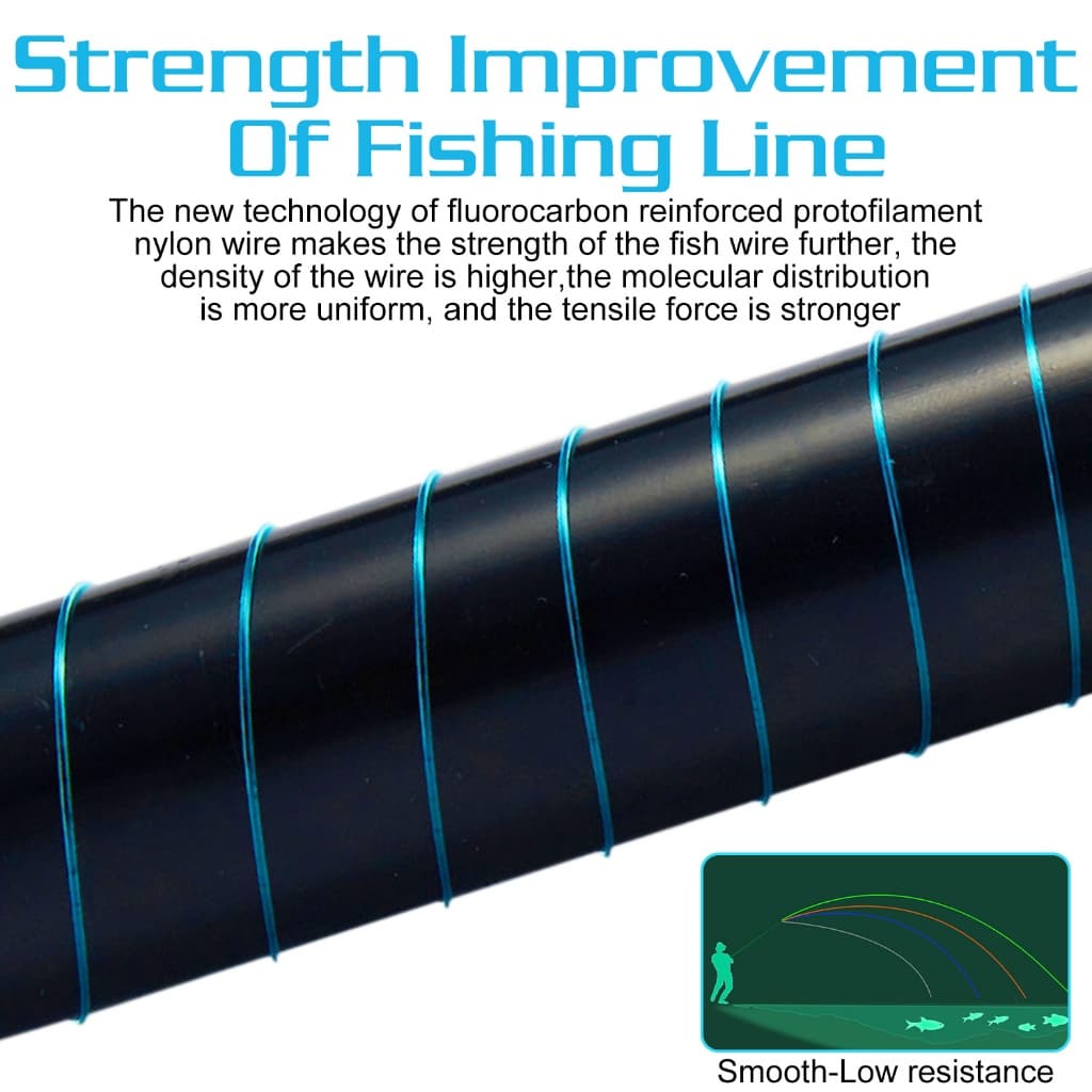 Sougayilang สายตกปลา 500M Super Strong 5 สีไนล่อนตกปลาพร้อมกล่องสำหรับการแข่งขันตกปลา รูปที่ 6