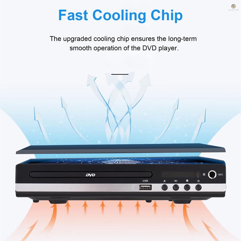 เครื่องเล่น DVD/VCD/CD/USB 5.1 Player พร้อมสาย HDMI และขั้วต่อไมโครโฟน เครื่องเล่นแผ่นวีซีดี รูปที่ 2