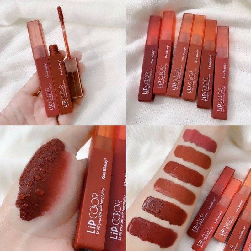 70063-03 Kiss Beauty To Fill You ลิปแมตต์ สีโทนแดงก่ำ ลิปกันน้ำ กลิ่นหอมมาก สีสวยติดทน nailnew05800 รูปที่ 5
