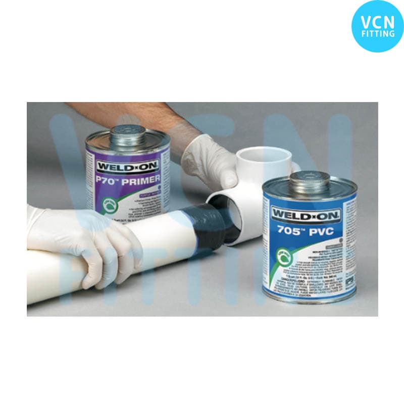 กาวทาท่อ น้ำยา น้ำยาประสานท่อ UPVC ยูพีวีซี WELD-ON No.717 ของแท้ 1,000g รูปที่ 3