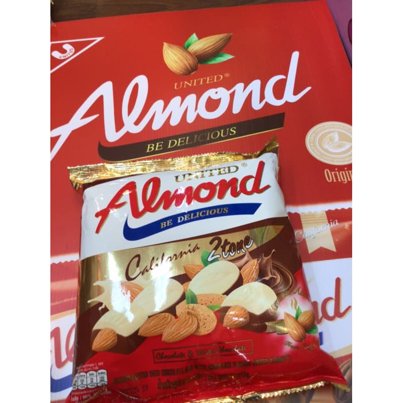 United Almond ยูไนเต็ดอัลมอนด์เคลือบช็อคโกแลต มีให้เลือก 5 รสชาติ 247.5 กรัม 46 เม็ด รูปที่ 4