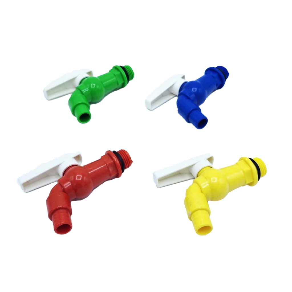 ก๊อกบอลสนาม PVC 4 หุน คละสี ก๊อกน้ำ PVC ชุด 12 ตัว รูปที่ 3