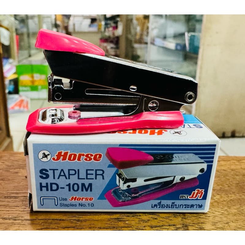 เครื่องเย็บกระดาษ HD-10M ตัวเล็ก ตราม้า Horse Stepler Snapper แมคเย็บ ลวดเย็บ US.Station รูปที่ 2