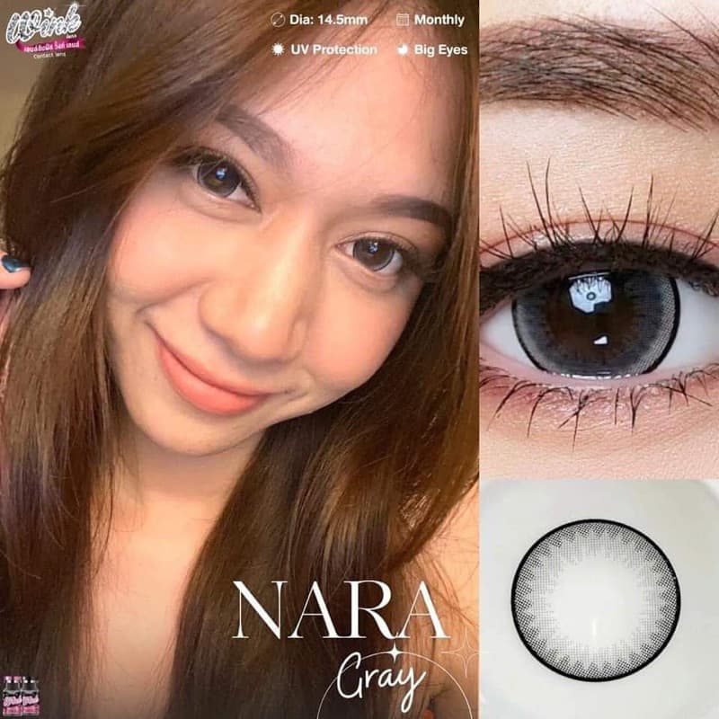 คอนแทคเลนส์ wink Nara ตาหวาน ขนาดตาโต กรองแสง เลนส์นิ่ม ใส่สบาย รูปที่ 6