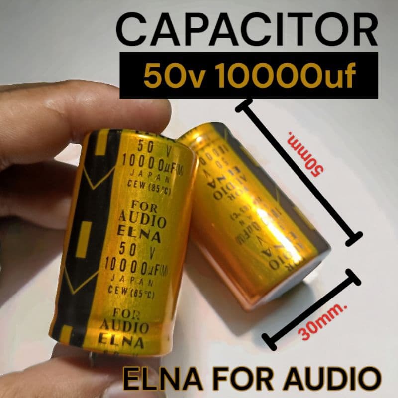 คาปาซิเตอร์ ELNA for audio japan 10000uf 50v 85°c รูปที่ 2
