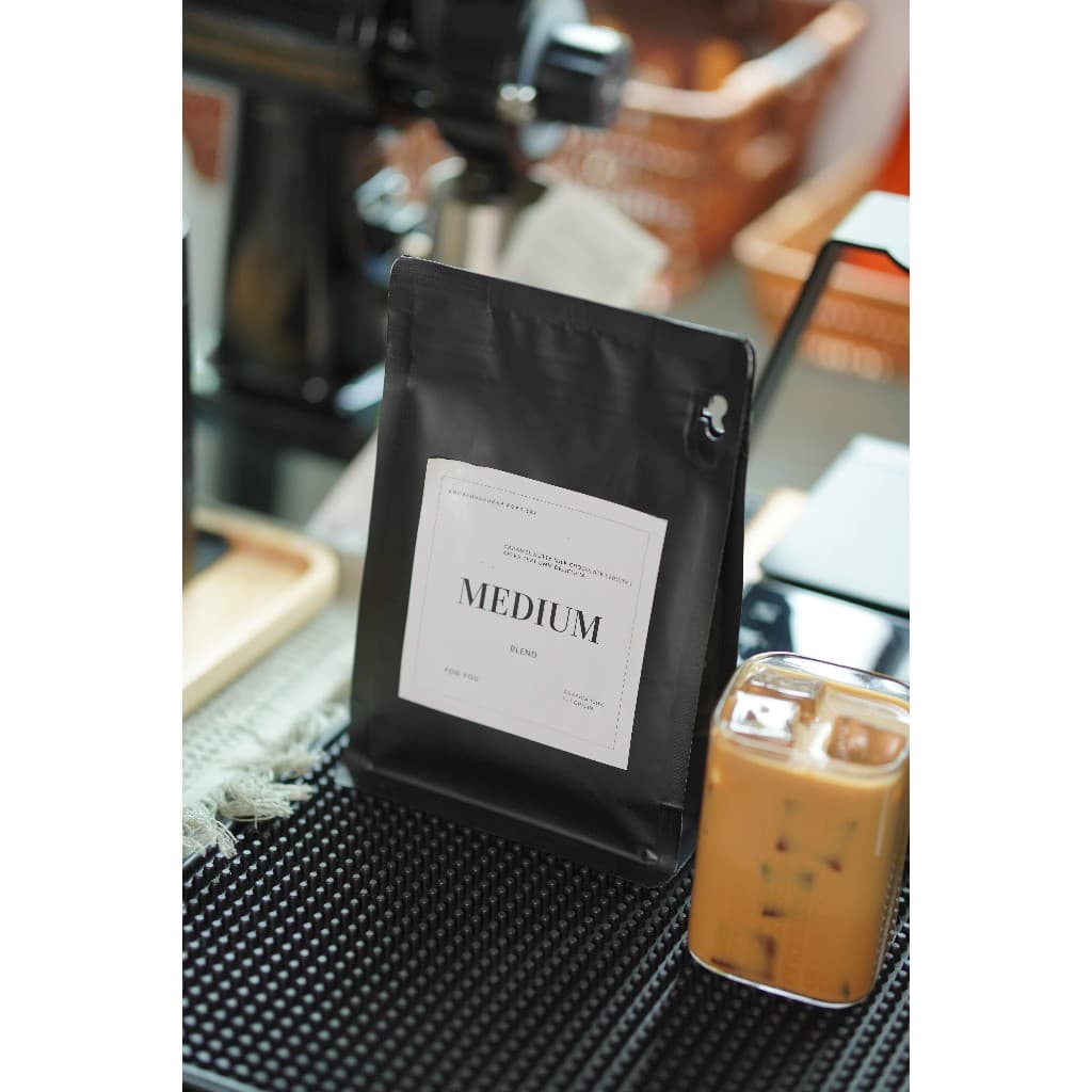 เมล็ดกาแฟคั่วกลาง กาแฟเบลน ไทย&ลาว&บลาซิล Medium blend กาแฟอราบิก้า, Arabica, Premium+, รสชาติเปรี้ยวอมหวาน ชงได้ทุกเมนู รูปที่ 2