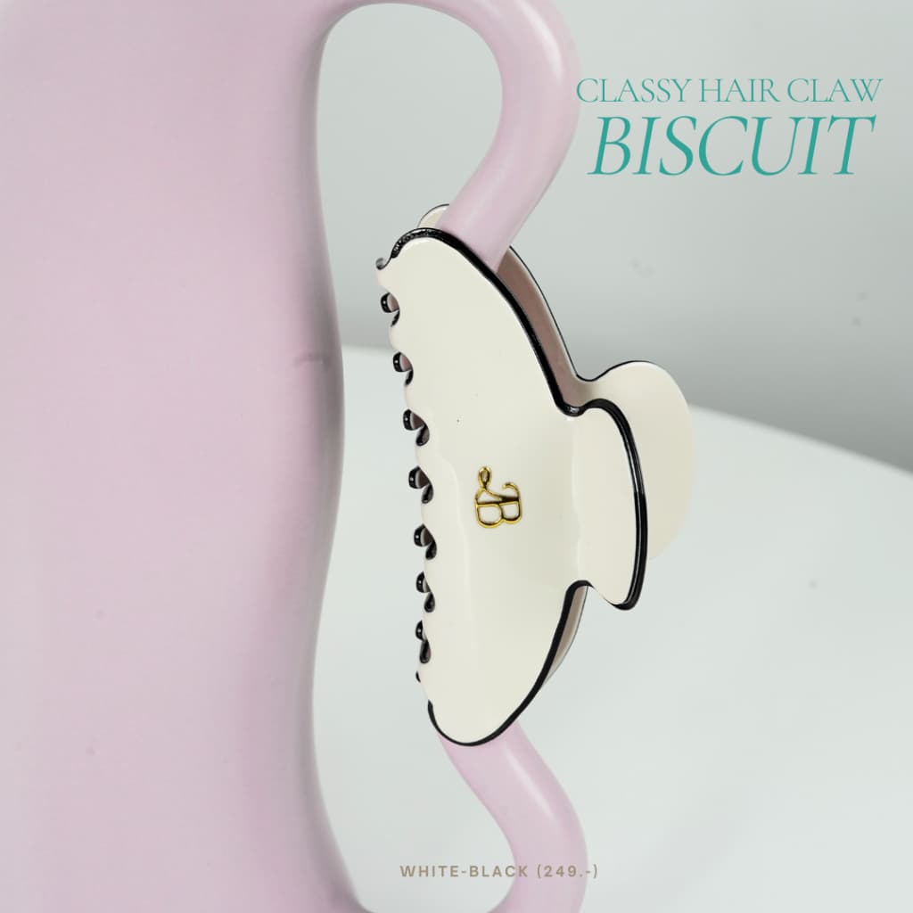 Tabby Loon Biscuit Classy Hair Claw Free Box วัสดุพรีเมียม Acetate รูปที่ 6