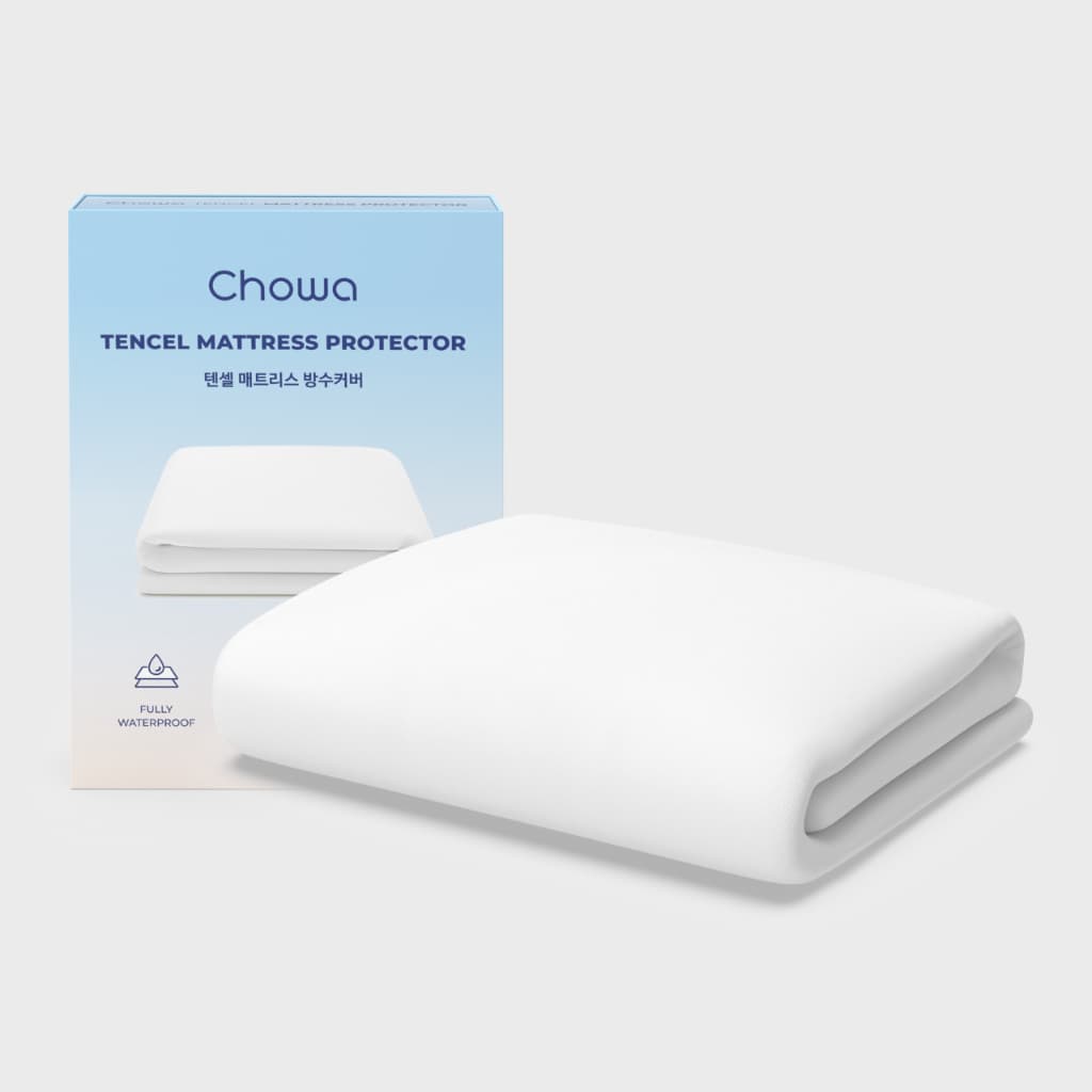 Chowa ผ้ารองกันเปื้อนที่นอนกันน้ำ 100% แผ่นรองกันเปื้อนวัสดุผ้า Tencel ป้องกันไรฝุ่นและอาการแพ้ รูปที่ 2