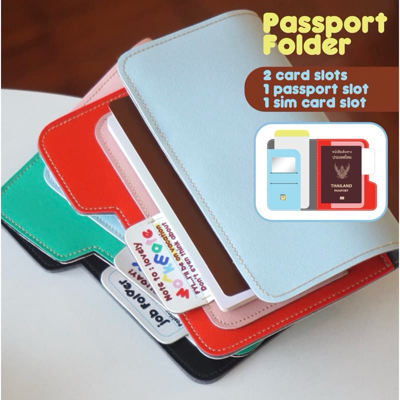 Passport case passport holder เคสพาสปอร์ต ซองหนังใส่พาสปอร์ต รูปที่ 1