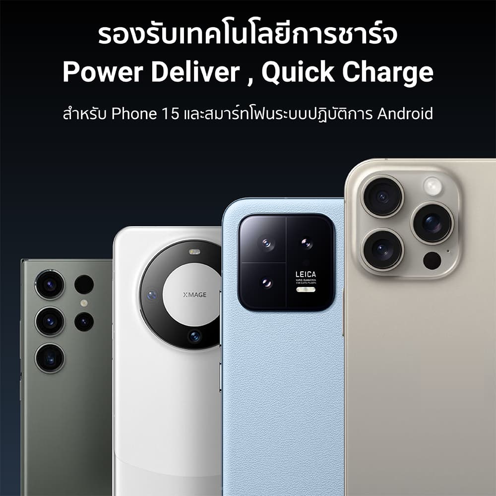 CUKTECH CTC315P สายชาร์จ iPhone 17 ไนลอนถัก USB-C to USB-C 3A 60W 1.5 เมตร ชาร์จเร็ว PD,QC -2Y รูปที่ 8