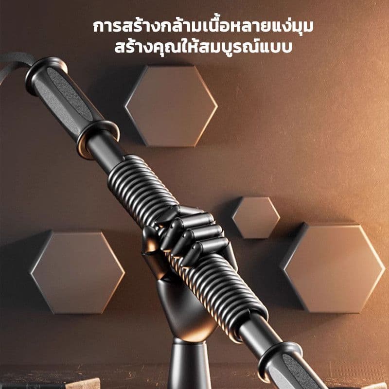 ถุงมือฟรีสปริงมือหัก กระชับต้นแขนอุปกรณ์ฟิตเนส ฟิตเนส บาร์ ออกกำลังกายแขน ออกกําลังกาย เครื่องออกกำลังกายแข 20-60kg รูปที่ 7
