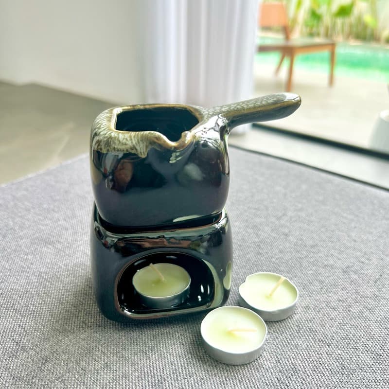 เตาน้ำมันหอมระเหย แยกถ้วยน้ำมันได้ Essential oil butner ออฟฟิศซินโดรม ใช้ในบ้าน ร้านนวด สปา โรงแรม (ซื้อเยอะมีราคาส่ง รูปที่ 3