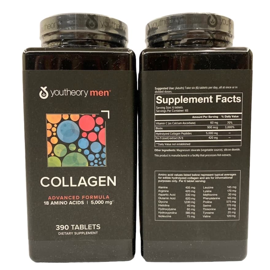 Youtheory Collagen Advanced Formula และ Vitamin C ขนาด 120, 160, 290, 360, 390 เม็ด รูปที่ 3