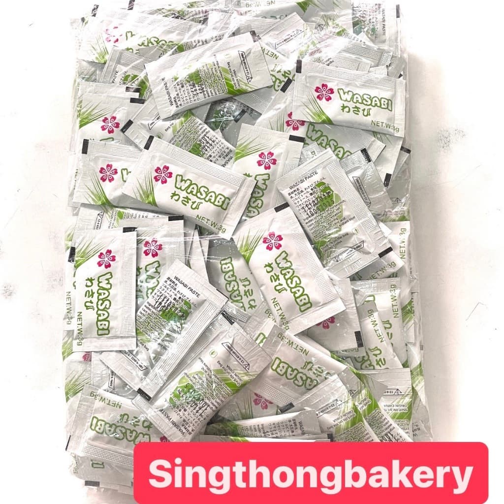 วาซาบิ ซากุระ wasabipaste ซอส 50ซอง 100ซอง 200ซอง : 3 กรัม/ซอง รูปที่ 6